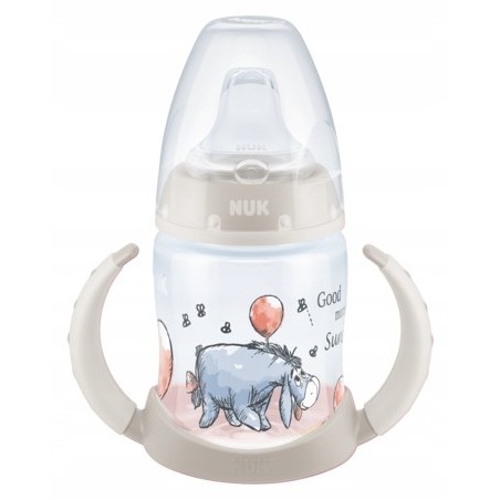 NUK ZE-103 Zestaw FC Butelka 150ml z uchwytami i wskaźnikiem temperatury DISNEY KUBUŚ PUCHATEK+ustnik silikonowy niekapek gratis