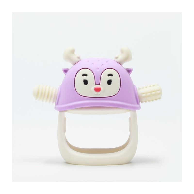 SMILY MIA Gryzak silikonowy Renifer purple