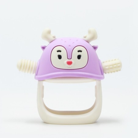 SMILY MIA Gryzak silikonowy Renifer purple