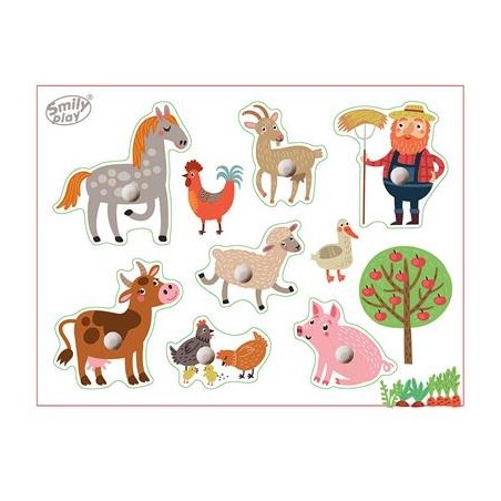 SMILY PLAY SPW83803 Układanka drewniana