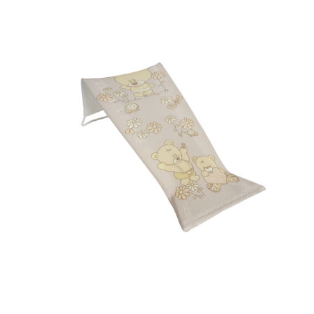 TEGA MS-026-119 Leżaczek kąpielowy z wizerunkiem Miś beżowy