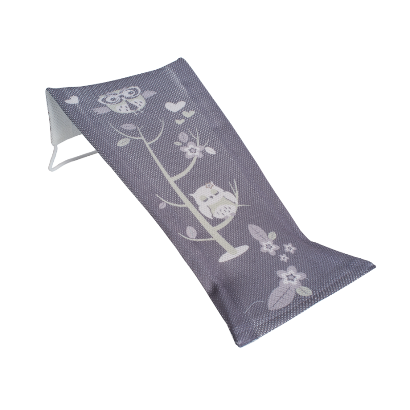 TEGA SO-026-106 Leżaczek kąpielowy z wizerunkiem Sowa szary