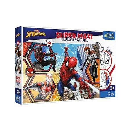 TREFL 41006 Puzzle 24 SUPER MAXI Spiderman wyrusza do akcji