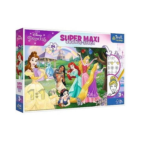 TREFL 41008 Puzzle 24 SUPER MAXI Wesołe Księżniczki