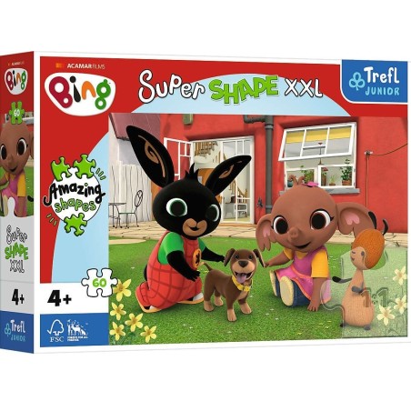 TREFL 50013 Puzzle 60 XXL Zabawa z pieskiem / Bing