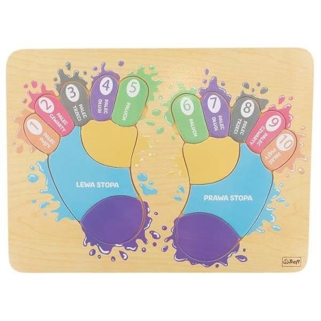 TREFL 61395 Zabawka drewniana Tup Tup Stópki