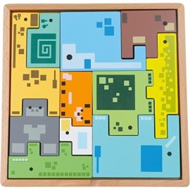 TREFL 61640 Drewniana łamigłówka Pixel Gang