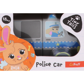 TREFL 61814 Zabawka drewniana Magnetic vehicle - Police Tiny Tails