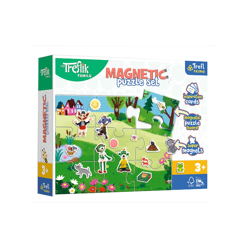 TREFL 93166 Puzzle magnetyczne - Treflikowy dzień