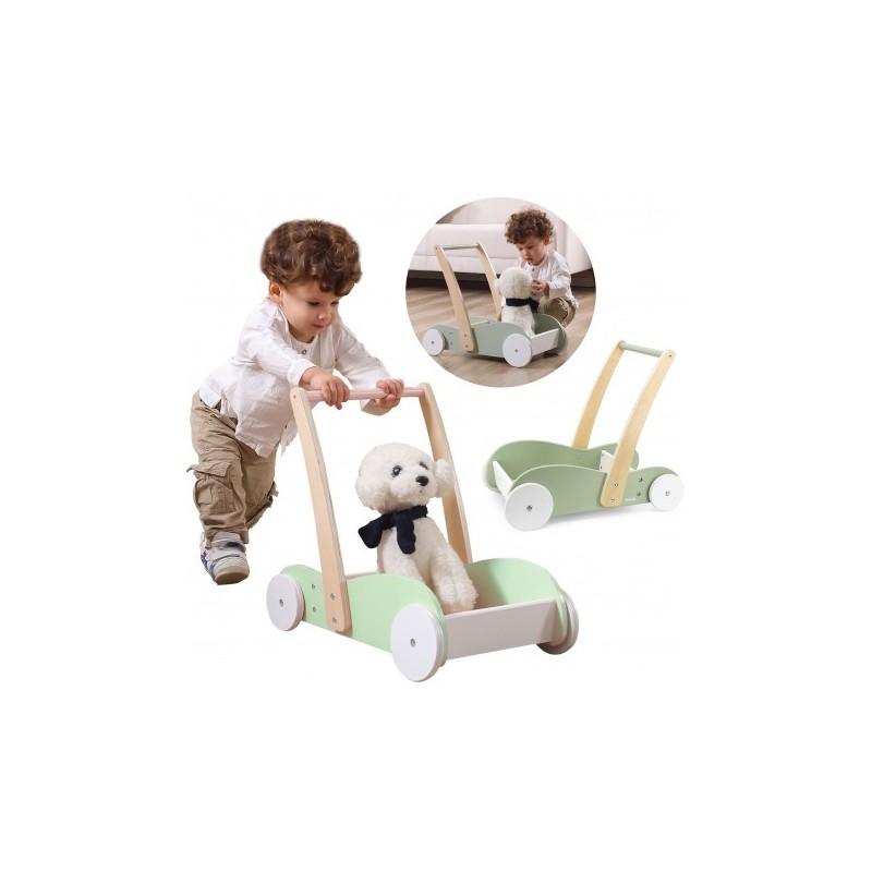 Viga 440770 Drewniany chodzik pchacz miętowy