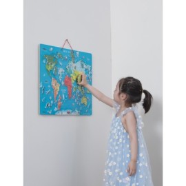 Viga 44508 2w1 Tablica edukacyjna z magnetyczną mapą świata