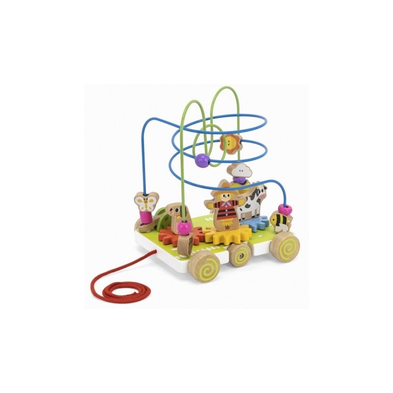 VIGA 44682 Labirynt przeplatanka do ciągnięcia 2w1