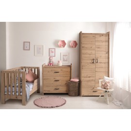 KLUPŚ Łóżeczko AMELIA II dąb 120x60