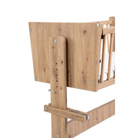 KLUPŚ Łóżeczko dostawne 89x40 ZOYA 5w1 dąb