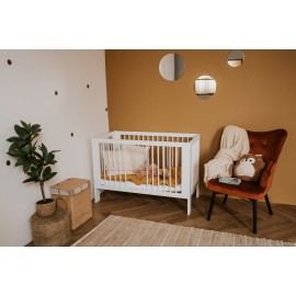 KLUPŚ Łóżeczko OLIVIA biel 120x60