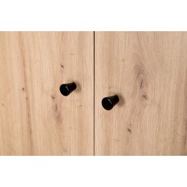 KLUPŚ Szafa dwudrzwiowa Pauline grafit-dąb