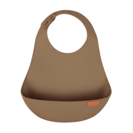 LOVI 51/031 Śliniak silikonowy brązowy