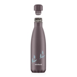 MARKO ML89438 Termos butelka Terra 500ml - śliwkowy / kwiaty