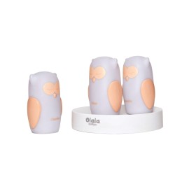 MARKO OLB-XY-GR Zestaw 3 lampek nocnych LED Białe Sowy