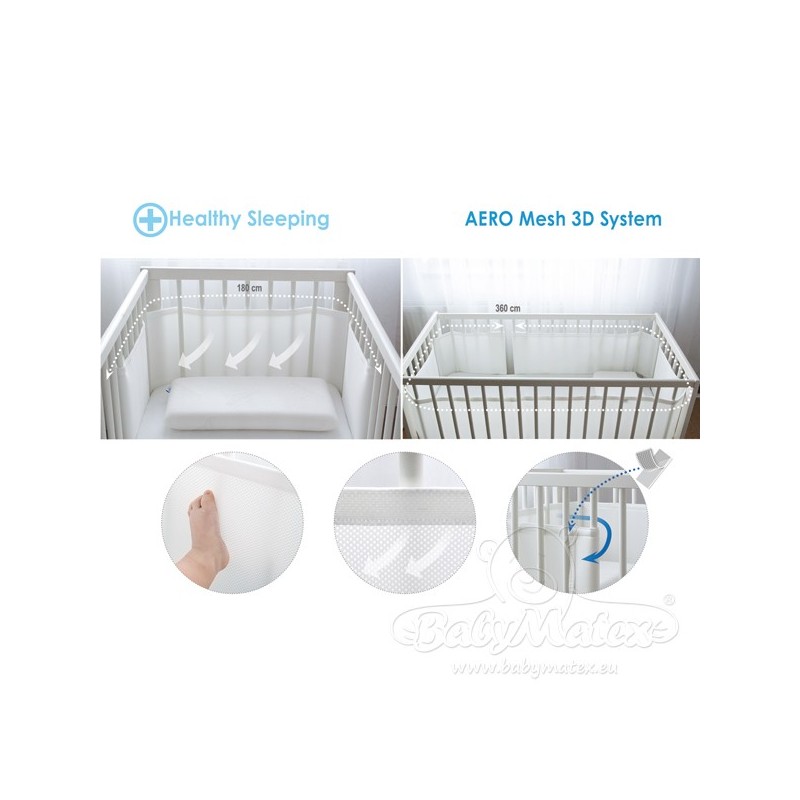 MATEX Ochraniacz do łóżeczka BUMP AIR 360x30 [TB0239_01]