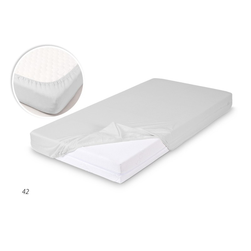 MATEX Prześcieradło BAMBOO z gumą 60x120 [TB0351_42] szare