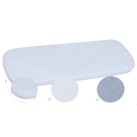 MATEX Prześcieradło FROTTE na materacyk do wózka 75x35 [TB0247_42] szare