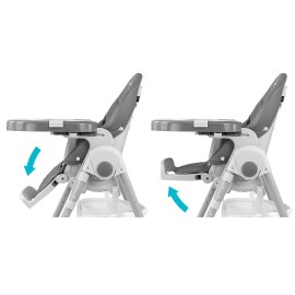 MILLY MALLY 3765 Krzesełko do karmienia Bueno Grey