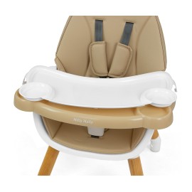 MILLY MALLY Krzesełko do karmienia 2w1 Malmo Beige