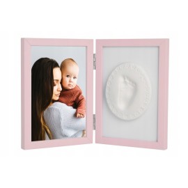 ODCISK BOBASA Tiny Memories - Ramka z glinką różowa