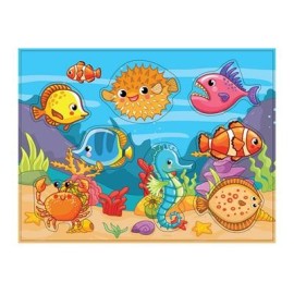 SMILY PLAY SPW83609 Zabawka drewniana Rybki