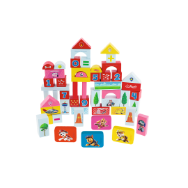 TREFL 61571 Klocki drewniane Paw Patrol Cyferki