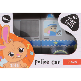 TREFL 61814 Zabawka drewniana Magnetic vehicle - Police Tiny Tails