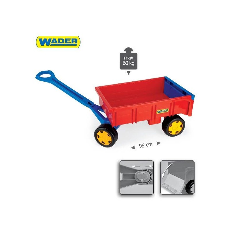 WADER 10950 Gigant Wózek/przyczepa czerwona