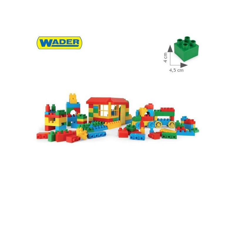 WADER 41270 Blocks - Klocki 132 elem. w pojemniku
