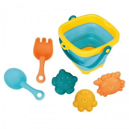 WOOPIE 46101 Zestaw Wiaderko Składane z grabkami łopatką