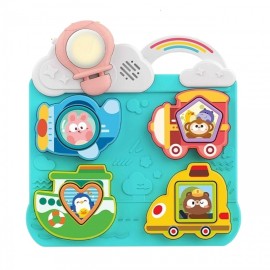 WOOPIE BABY Układanka Interaktywna – Dopasuj Pojazd i Ucz się.