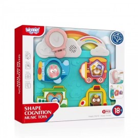 WOOPIE BABY Układanka Interaktywna – Dopasuj Pojazd i Ucz się.