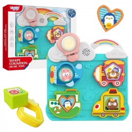 WOOPIE BABY Układanka Interaktywna – Dopasuj Pojazd i Ucz się.