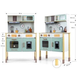 MILLY MALLY Drewniana  kuchnia  Bjorn - Mint