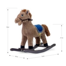 MILLY MALLY Koń Łatek coffee