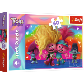 TREFL 17386 Puzzle 60 Przyjacielskie Trolle
