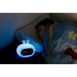 InnoGIO GIOrabbit Silikonowa Lampka Nocna Z Budzikiem