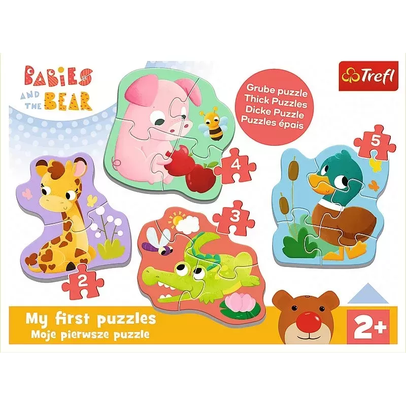 TREFL 36135 Puzzle Baby Classic Bobaskowe zwierzątka