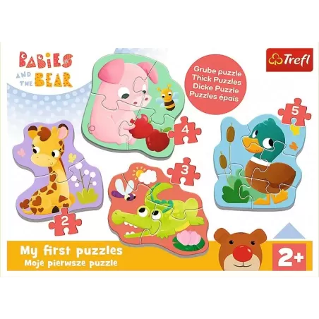 TREFL 36135 Puzzle Baby Classic Bobaskowe zwierzątka