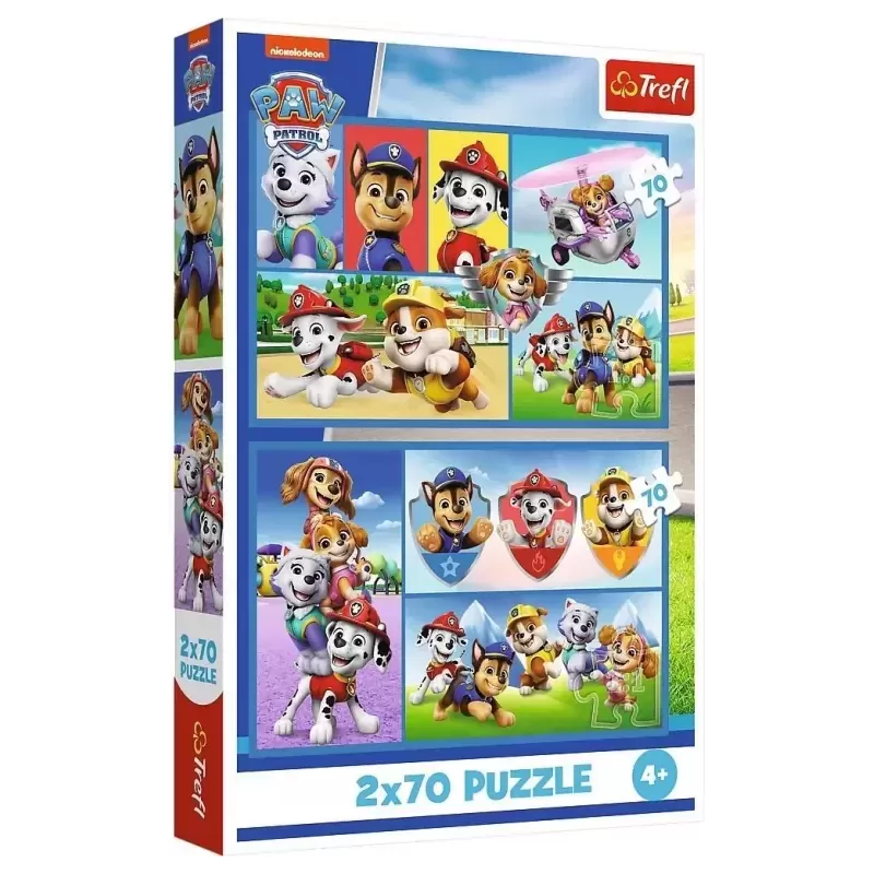 TREFL 34441 Puzzle 2x70 Psi Patrol rządzi