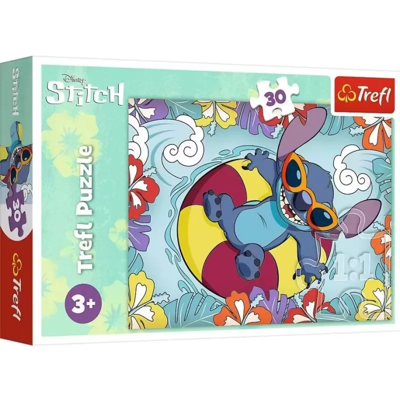 TREFL 18305 Puzzle 30 el. Lilo & Stitch na wakacjach
