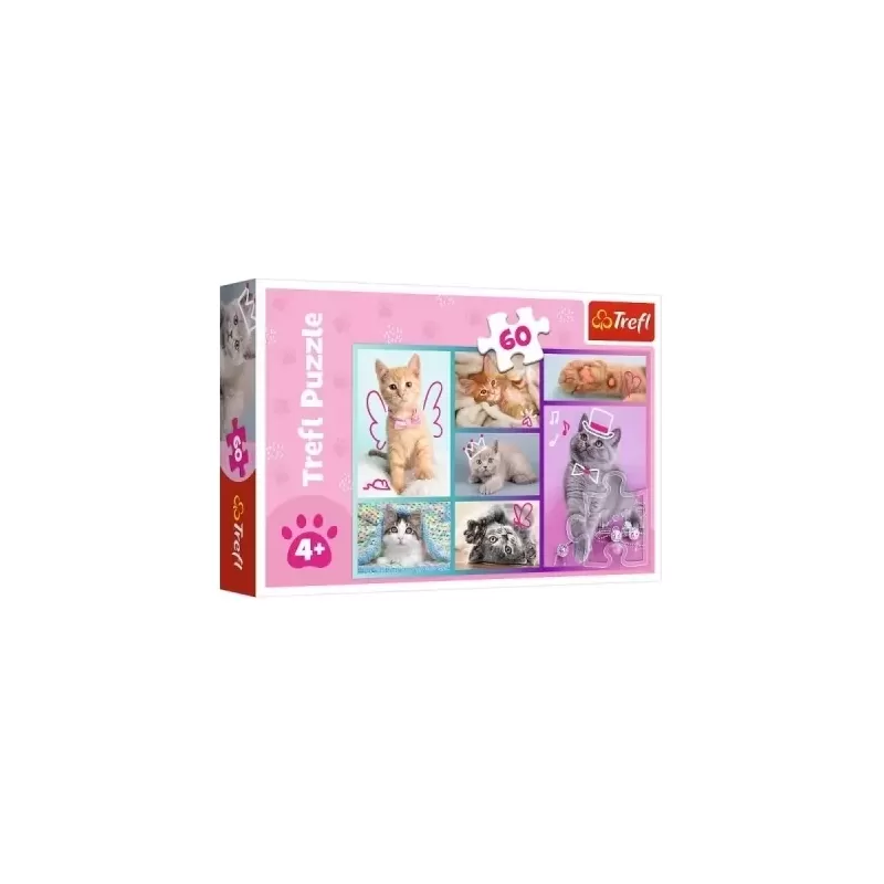 TREFL 17373 Puzzle 60 Słodkie kociaki