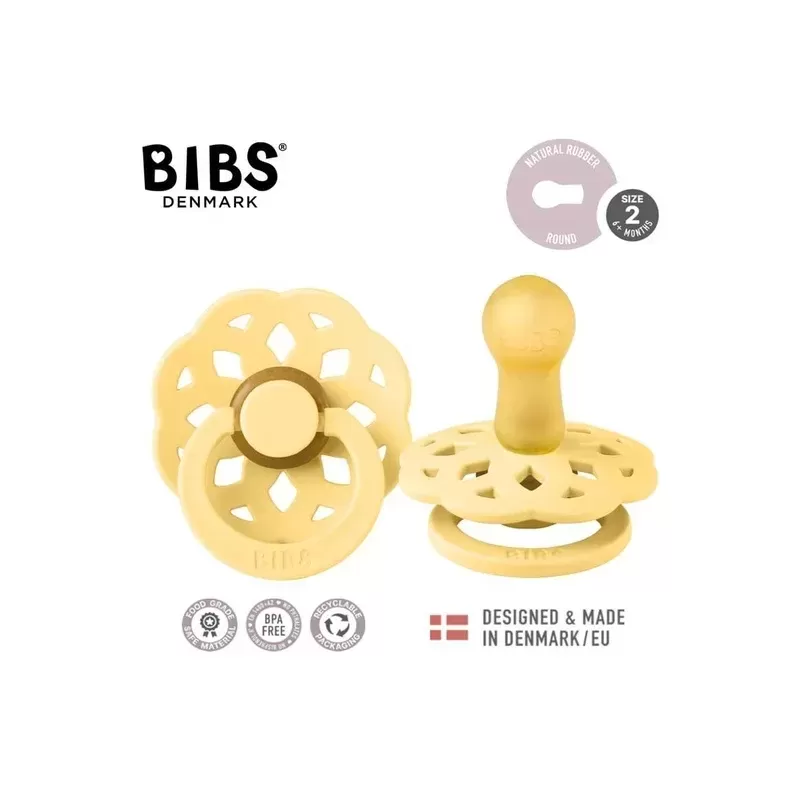 BIBS Smoczek uspokajający BOHEME PALE BUTTER M