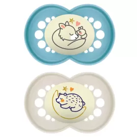 MAM 850776 Smoczek uspokajający Original 6+ Day&Night Planet Love boy