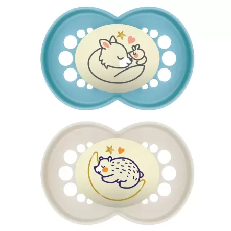 MAM 850776 Smoczek uspokajający Original 6+ Day&Night Planet Love boy